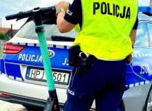 Z promilami na hulajnogach elektrycznych, 36 latek "wydmuchał" ponad 2 promile