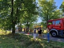 Poważne skutki upadku na quadzie. Mężczyzna z urazem głowy trafił do szpitala