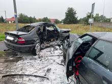 Zderzenie pojazdów w Namysłowie. Obaj kierowcy trafili do szpitala