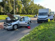 Kolizja kilku pojazdów na Nysy Łużyckiej w Opolu