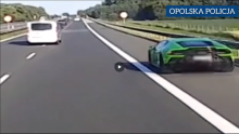 "Piratował" zielonym Lamborghini. Namierzono go po kilku miesiącach 