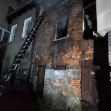 Pożar mieszkania w Kluczborku 