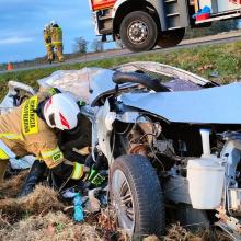 Tragiczne zdarzenie drogowe pomiędzy Namysłowem a Wilkowem