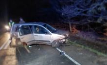 Wypadek samochodu osobowego w powiecie namysłowskim
