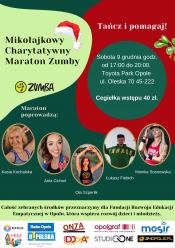 Mikołajkowy Charytatywny Maraton Zumby już w tę sobotę!