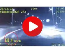 Wyprzedził radiowóz, pędząc 130 km/h buspasem