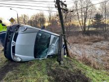 Wypadek w Starym Oleśnie, jedna osoba poszkodowana 