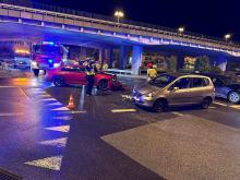Zderzenie dwóch pojazdów na "dużym rondzie" w Opolu 