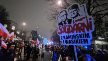 W Warszawie trwa demonstracja zwolenników PiS