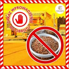  Martwe szkodniki w nasionach lnu z Ukrainy