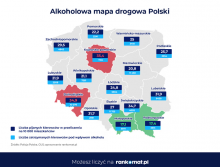Alkoholowa mapa drogowa Polski: Gdzie najczęściej spotkasz pijanych kierowców?