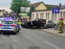 Wypadek na ulicy Oświęcimskiej: zderzenie dwóch samochodów osobowych
