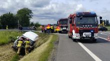 Wypadek na DK 11 w pobliżu Ligoty Zameckiej. Jedna osoba trafiła do szpitala
