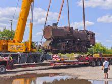 Zabytkowy parowóz Ty2-140 z Nysy uratowany. Trafił do Muzeum Parowozownia Jarocin