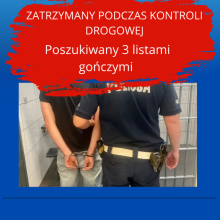 Był poszukiwany trzema listami gończymi, wpadł przez przekroczenie prędkości 