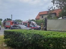 Zderzenie osobówki z ciężarówką na Ozimskiej. Chwilowo utrudniony ruch drogowy