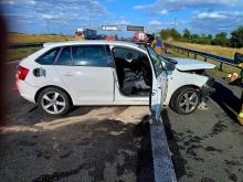 Kolizja trzech pojazdów na A4. Sprawczyni bez prawa jazdy, zderzenie skończy się w sądzie