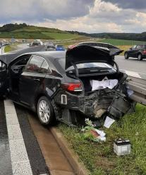 Kolizja na A4 w kierunku Wrocławia