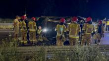 Groźny wypadek na obwodnicy Opola - BMW dachowało 