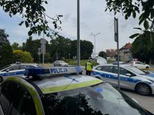 Wypadek w Namysłowie: Rowerzysta potrącony przez osobówkę przy rondzie Solidarności