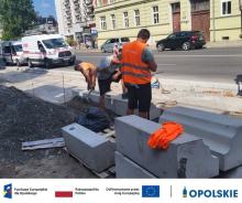 Asfalt już jest, teraz czas na chodniki. Finał remontu w centrum Opola coraz bliżej