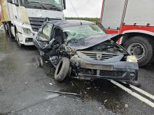 Nietrzeźwy kierowca spowodował wypadek na DK42 w Mirowszczyźnie