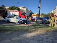 Wypadek na skrzyżowaniu ulic Witosa z Sosnową. Jedna osoba w szpitalu