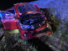 Zderzenie samochodu z łosiem na autostradzie A4