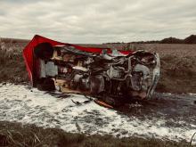 Tragiczne zdarzenie podczas Rajdu Nyskiego. Auto uderzyło w drzewo i stanęło w płomieniach