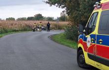 Tragiczny pożar BMW w gminie Lubsza. Nie żyje kierowca