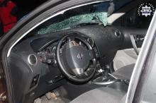Rowerzysta z promilami wjechał wprost pod auto. Trafił do szpitala po czołowym zderzeniu