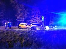 Zderzenie trzech pojazdów na ul. Arki Bożka. Jedna osoba trafiła do szpitala
