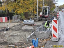 Kolejne zmiany na Częstochowskiej. Rusza nowy etap budowy drogi dla pieszych i rowerów