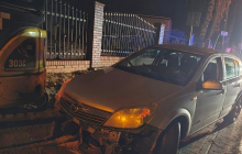 Całkowicie pijany obywatel Ukrainy uderzył w koparkę 