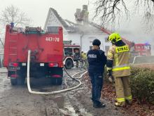 Pożar w stadninie w Mosznej. Trwa ustalanie przyczyn zdarzenia