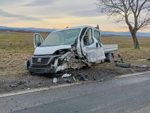 Zderzenie dwóch pojazdów na DK46 pod Nysą. Cztery osoby w szpitalu, w tym dzieci