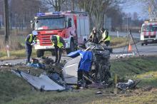 Sześć ofiar śmiertelnych w wypadku na DK39 w Zielęcicach. Droga zablokowana (Foto&Wideo)