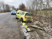 18-latka wpadła w poślizg. Zdarzenie na drodze między Pawłowicami Namysłowskimi a Dalborowicami