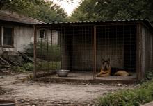 Pies przebywał w niewłaściwych warunkach podczas mrozu - interweniowali strzeleccy policjanci