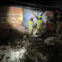 Nocne działania straży pożarnej w Bogacicy. Dwa pożary w jednej miejscowości
