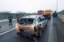 Zderzenie dwóch samochodów na DK45 w Dąbrówce Górnej. Dziecko trafiło do szpitala