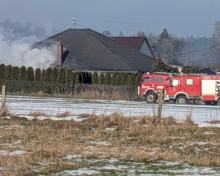 Pożar domu jednorodzinnego w Błotnicy Strzeleckiej