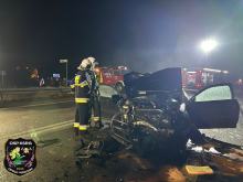 Wypadek na obwodnicy Opola. Zderzenie czterech aut, pięć osób rannych