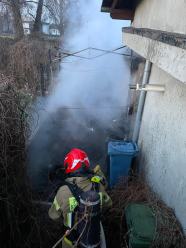 Pożar na zapleczu lokalu w Kędzierzynie-Koźlu