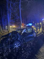 Dwa zdarzenia drogowe jednego wieczoru. Interweniowały służby