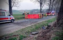 Śmiertelny wypadek na DW417. Droga zablokowana