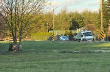 Porsche wjechało w budynek na ulicy Oświęcimskiej. Kierowca odjechał