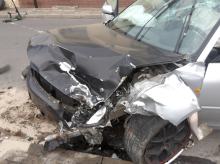 Kierowca audi nie zatrzymał się do kontroli. Zatrzymał go dopiero wypadek