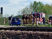 Zderzenie pociągu z samochodem. Ruch wstrzymany na trasie Opole Groszowice - Tarnów Opolski