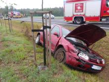 Zderzenie na łączniku obwodnicy Kędzierzyna-Koźla. Jedna osoba trafiła do szpitala